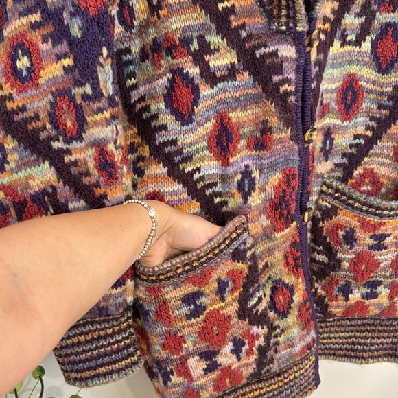 Free People Home On The Range Cardi Size M - Picture 4 of 14